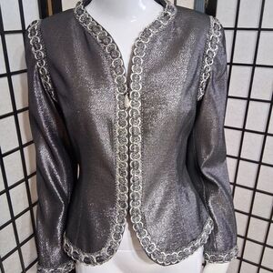 VICTOR ACOSTA, Elegant gray Jacket with   front closure